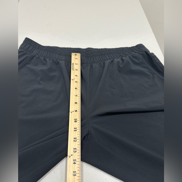 T by Talbots Black Elastic Waist Pull On Pants Cropped Capri Poly Spandex Size L - Picture 3 of 8